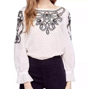 Free People Everything I Know Peasant Blouse